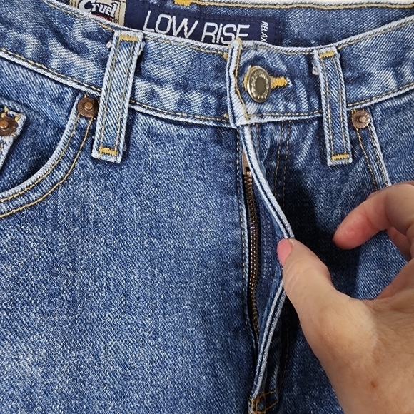 CRUEL GIRL LOW RISE RELAXED X-LONG DENIM JEANS - Picture 3 of 8